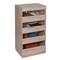 Honey Can Do Brown Tall & Narrow Stackable Storage Drawers with Wood Finish